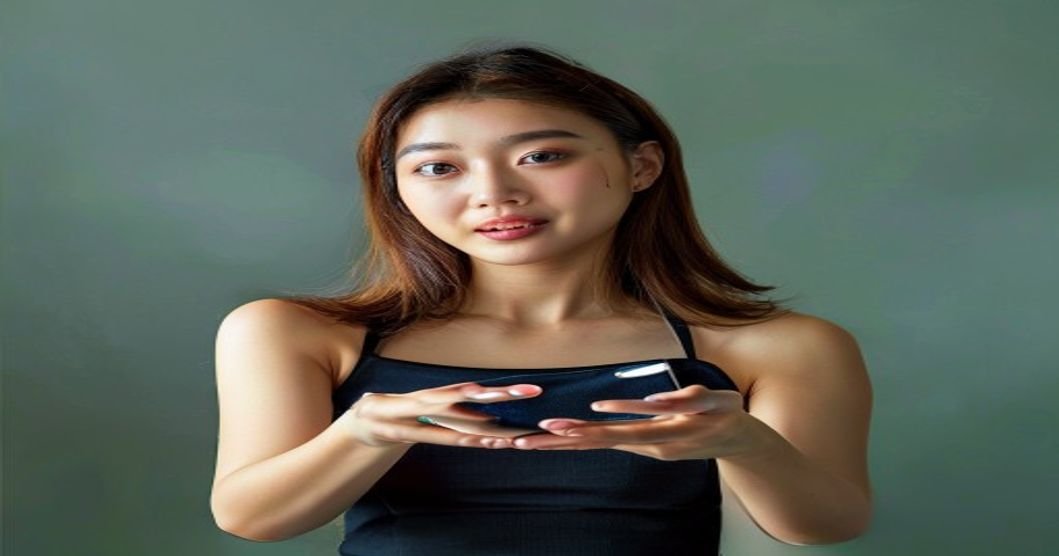 야간 수유 중 편의성을 느끼는 엄마의 솔직한 순간, 한손으로 젖병 잡고 스마트폰 사용